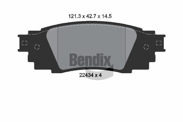 Bendix USA BPD1892 Гальмівні колодки, комплект BPD1892: Купити в Україні - Добра ціна на EXIST.UA!