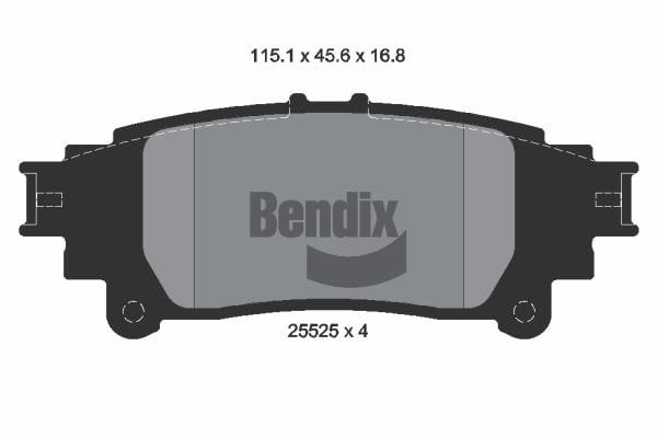 Bendix USA BPD2249 Гальмівні колодки, комплект BPD2249: Купити в Україні - Добра ціна на EXIST.UA!