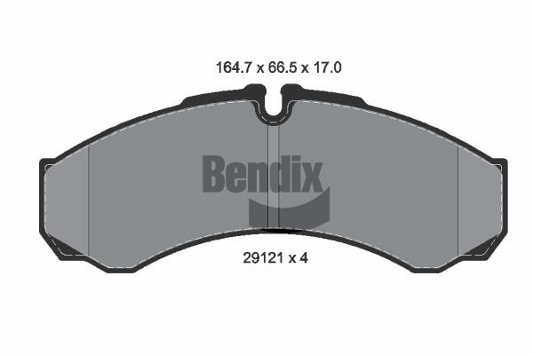 Bendix USA BPD1151 Гальмівні колодки, комплект BPD1151: Купити в Україні - Добра ціна на EXIST.UA!