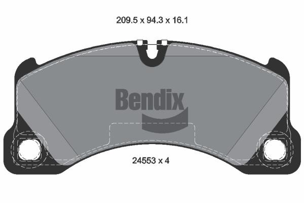 Bendix USA BPD2169 Гальмівні колодки, комплект BPD2169: Купити в Україні - Добра ціна на EXIST.UA!