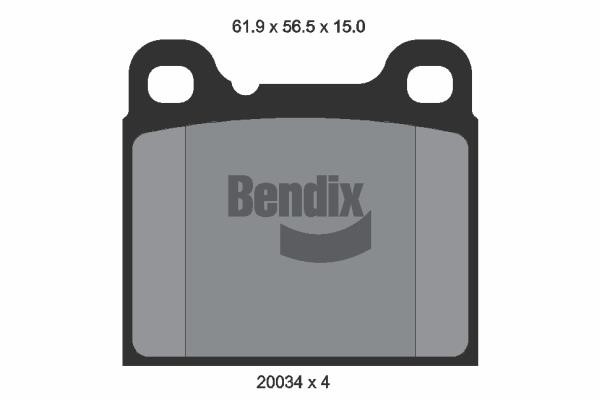 Bendix USA BPD1678 Гальмівні колодки, комплект BPD1678: Купити в Україні - Добра ціна на EXIST.UA!