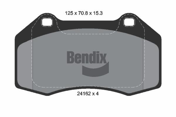 Bendix USA BPD2098 Гальмівні колодки, комплект BPD2098: Купити в Україні - Добра ціна на EXIST.UA!