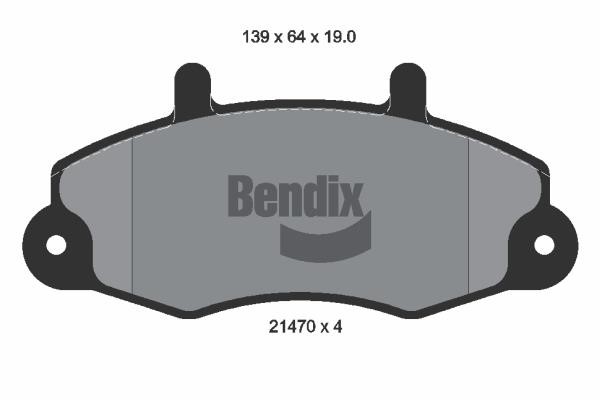 Bendix USA BPD1795 Гальмівні колодки, комплект BPD1795: Купити в Україні - Добра ціна на EXIST.UA!
