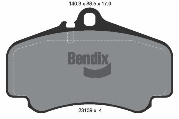 Bendix USA BPD1930 Гальмівні колодки, комплект BPD1930: Купити в Україні - Добра ціна на EXIST.UA!