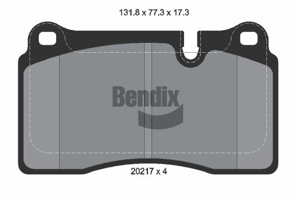 Bendix USA BPD1690 Гальмівні колодки, комплект BPD1690: Купити в Україні - Добра ціна на EXIST.UA!