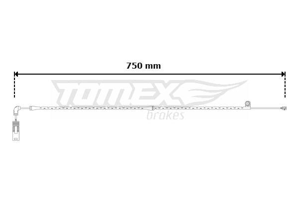 Tomex TX 30-59 Датчик зносу гальмівних колодок TX3059: Купити в Україні - Добра ціна на EXIST.UA!