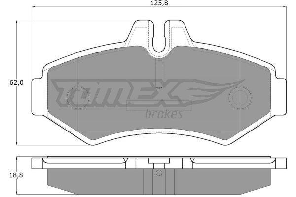 Tomex TX 12-34 Гальмівні колодки, комплект TX1234: Купити в Україні - Добра ціна на EXIST.UA!
