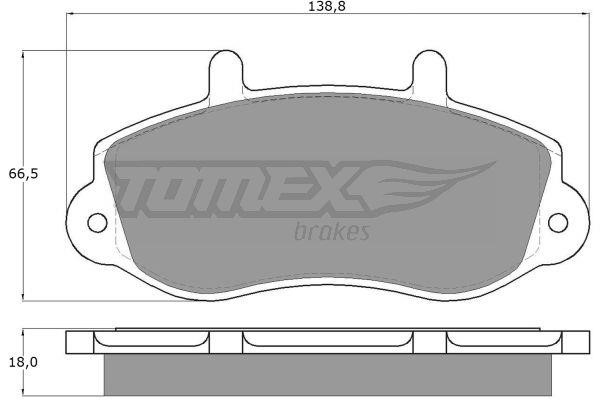 Tomex TX 13-01 Гальмівні колодки, комплект TX1301: Купити в Україні - Добра ціна на EXIST.UA!