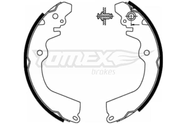 Tomex TX 21-81 Колодки гальмівні барабанні, комплект TX2181: Купити в Україні - Добра ціна на EXIST.UA!