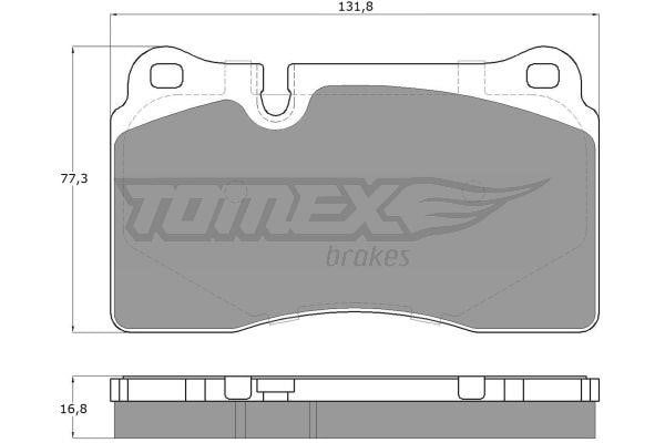 Tomex TX 14-73 Гальмівні колодки, комплект TX1473: Купити в Україні - Добра ціна на EXIST.UA!