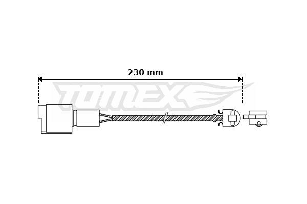 Tomex TX 30-28 Датчик зносу гальмівних колодок TX3028: Приваблива ціна - Купити в Україні на EXIST.UA!