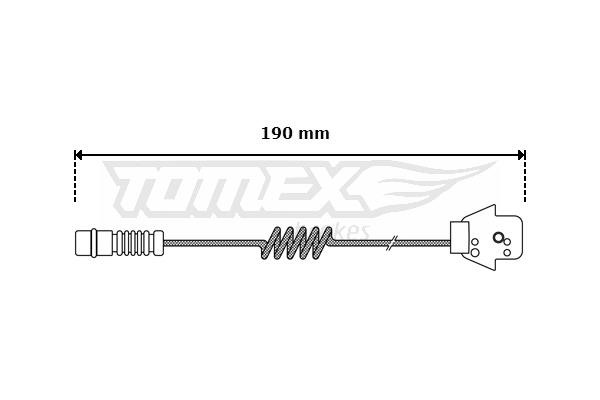 Tomex TX 30-05 Датчик зносу гальмівних колодок TX3005: Купити в Україні - Добра ціна на EXIST.UA!