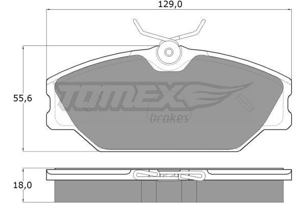 Tomex TX 10-761 Гальмівні колодки, комплект TX10761: Купити в Україні - Добра ціна на EXIST.UA!