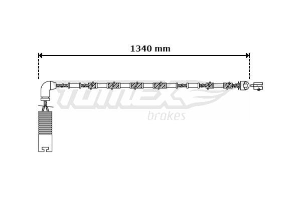 Tomex TX 30-38 Датчик зносу гальмівних колодок TX3038: Купити в Україні - Добра ціна на EXIST.UA!