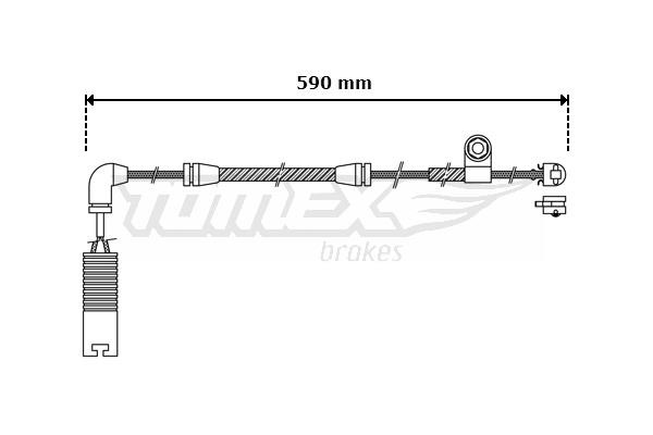 Tomex TX 30-37 Датчик зносу гальмівних колодок TX3037: Приваблива ціна - Купити в Україні на EXIST.UA!
