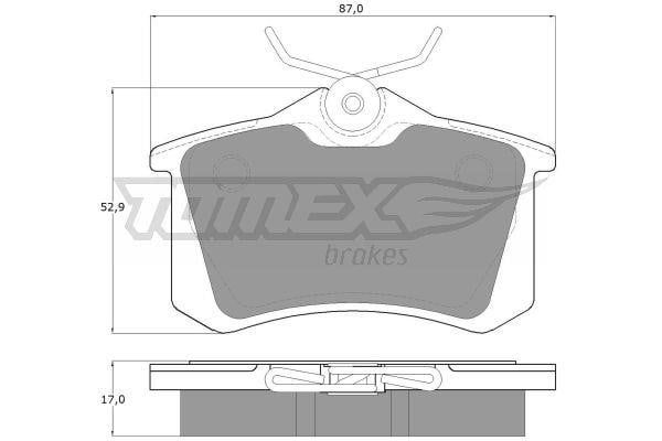 Tomex TX 10-781 Гальмівні колодки задні, комплект TX10781: Приваблива ціна - Купити в Україні на EXIST.UA!