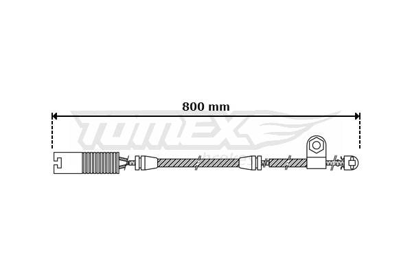 Tomex TX 30-43 Датчик зносу гальмівних колодок TX3043: Купити в Україні - Добра ціна на EXIST.UA!