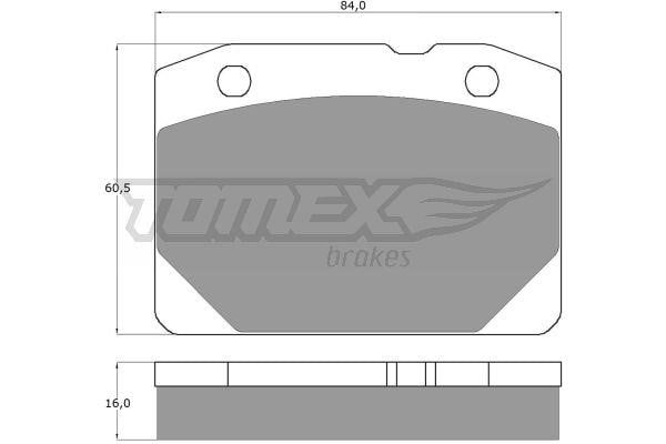 Tomex TX 10-31 Гальмівні колодки, комплект TX1031: Купити в Україні - Добра ціна на EXIST.UA!