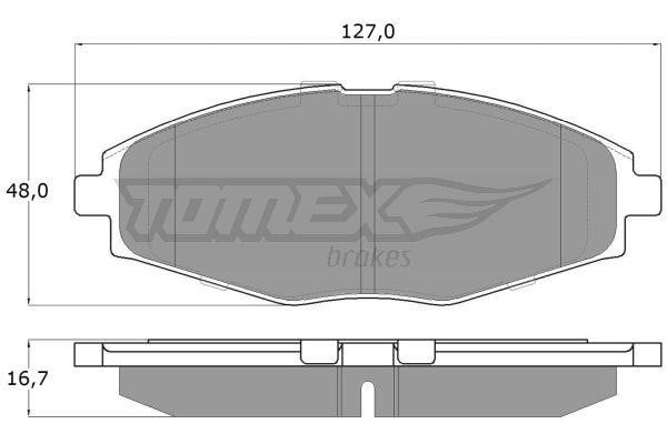 Tomex TX 10-80 Гальмівні колодки, комплект TX1080: Купити в Україні - Добра ціна на EXIST.UA!