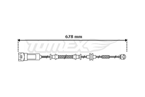 Tomex TX 30-48 Датчик зносу гальмівних колодок TX3048: Купити в Україні - Добра ціна на EXIST.UA!