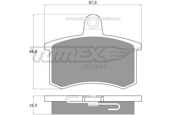 Tomex TX 10-62 Гальмівні колодки, комплект TX1062: Купити в Україні - Добра ціна на EXIST.UA!