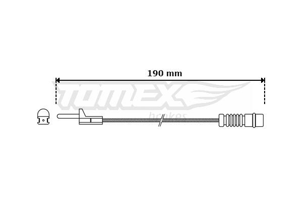 Tomex TX 30-09 Датчик зносу гальмівних колодок TX3009: Приваблива ціна - Купити в Україні на EXIST.UA!