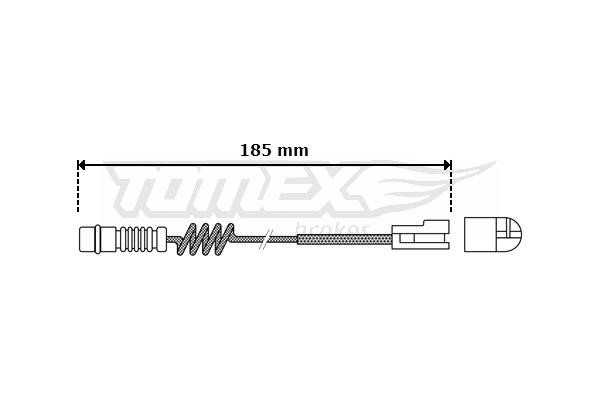 Tomex TX 30-54 Датчик зносу гальмівних колодок TX3054: Купити в Україні - Добра ціна на EXIST.UA!