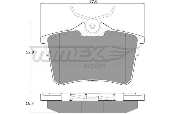 Tomex TX 16-26 Гальмівні колодки, комплект TX1626: Купити в Україні - Добра ціна на EXIST.UA!