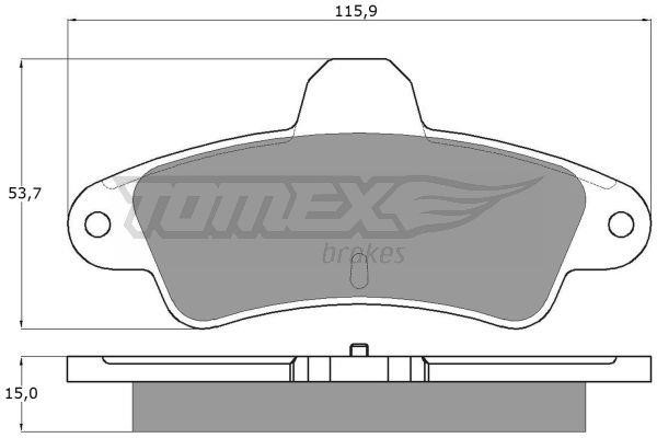 Tomex TX 11-20 Гальмівні колодки, комплект TX1120: Купити в Україні - Добра ціна на EXIST.UA!