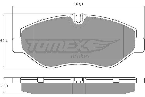Tomex TX 15-86 Гальмівні колодки, комплект TX1586: Купити в Україні - Добра ціна на EXIST.UA!