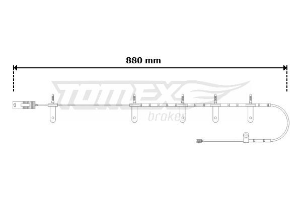 Tomex TX 30-63 Датчик зносу гальмівних колодок TX3063: Купити в Україні - Добра ціна на EXIST.UA!