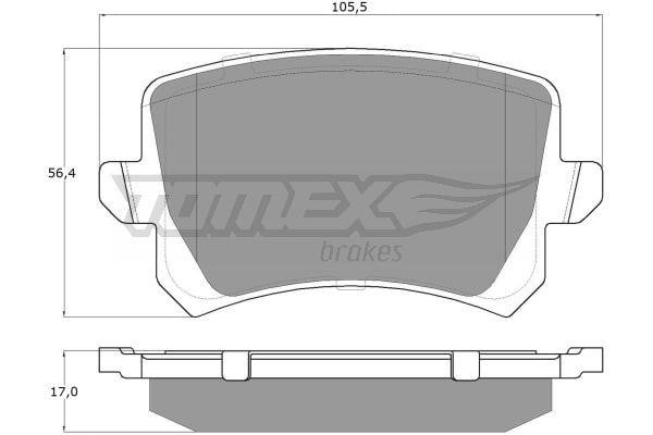 Tomex TX 15-83 Гальмівні колодки, комплект TX1583: Купити в Україні - Добра ціна на EXIST.UA!