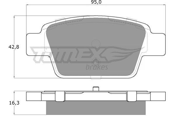 Tomex TX 12-51 Гальмівні колодки, комплект TX1251: Купити в Україні - Добра ціна на EXIST.UA!
