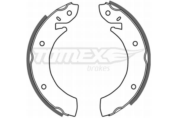 Tomex TX 20-96 Колодки гальмівні барабанні, комплект TX2096: Купити в Україні - Добра ціна на EXIST.UA!