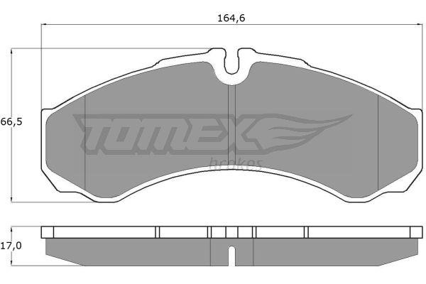 Tomex TX 11-11 Гальмівні колодки, комплект TX1111: Купити в Україні - Добра ціна на EXIST.UA!