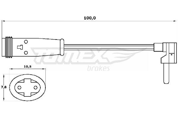 Tomex TX 30-27 Датчик зносу гальмівних колодок TX3027: Купити в Україні - Добра ціна на EXIST.UA!