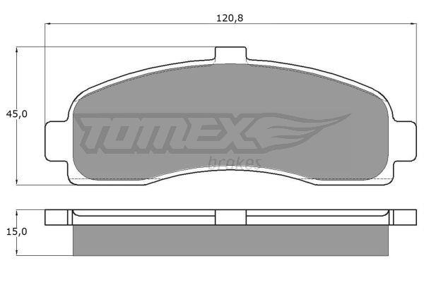 Tomex TX 11-10 Гальмівні колодки, комплект TX1110: Купити в Україні - Добра ціна на EXIST.UA!