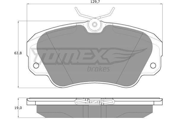 Tomex TX 11-91 Гальмівні колодки, комплект TX1191: Купити в Україні - Добра ціна на EXIST.UA!
