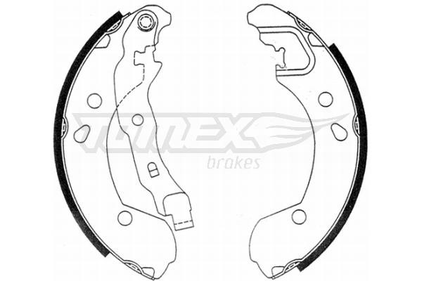 Tomex TX 21-48 Колодки гальмівні барабанні, комплект TX2148: Купити в Україні - Добра ціна на EXIST.UA!