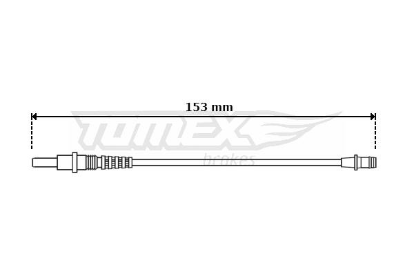 Tomex TX 30-45 Датчик зносу гальмівних колодок TX3045: Купити в Україні - Добра ціна на EXIST.UA!