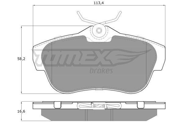 Tomex TX 15-94 Гальмівні колодки, комплект TX1594: Купити в Україні - Добра ціна на EXIST.UA!