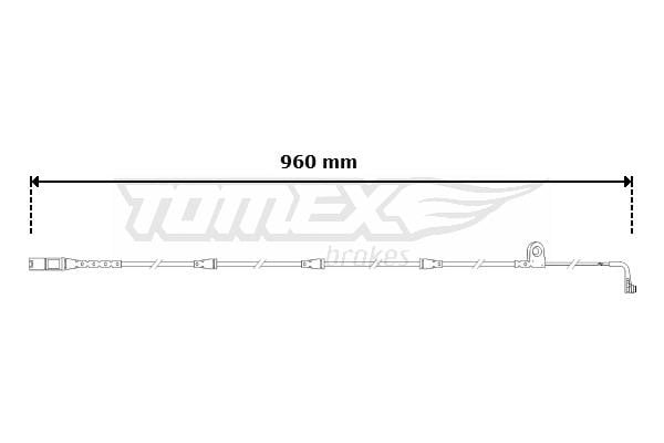 Tomex TX 30-61 Датчик зносу гальмівних колодок TX3061: Купити в Україні - Добра ціна на EXIST.UA!