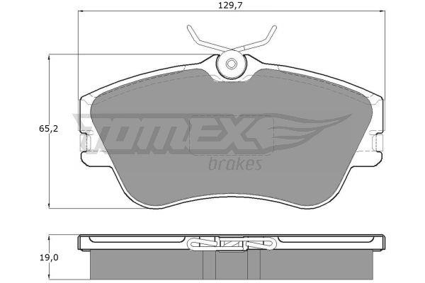 Tomex TX 11-82 Гальмівні колодки, комплект TX1182: Купити в Україні - Добра ціна на EXIST.UA!
