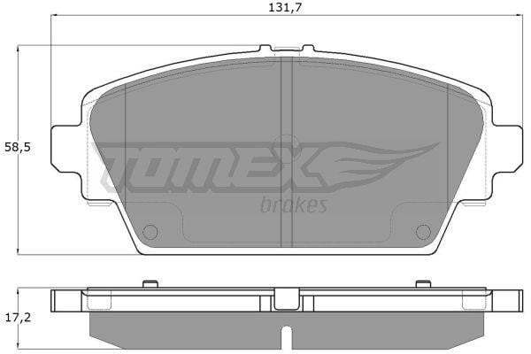 Tomex TX 12-94 Гальмівні колодки, комплект TX1294: Купити в Україні - Добра ціна на EXIST.UA!
