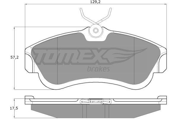 Tomex TX 10-95 Гальмівні колодки, комплект TX1095: Купити в Україні - Добра ціна на EXIST.UA!