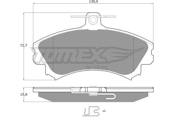 Tomex TX 11-52 Гальмівні колодки, комплект TX1152: Приваблива ціна - Купити в Україні на EXIST.UA!