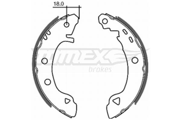 Tomex TX 20-22 Колодки гальмівні барабанні, комплект TX2022: Купити в Україні - Добра ціна на EXIST.UA!