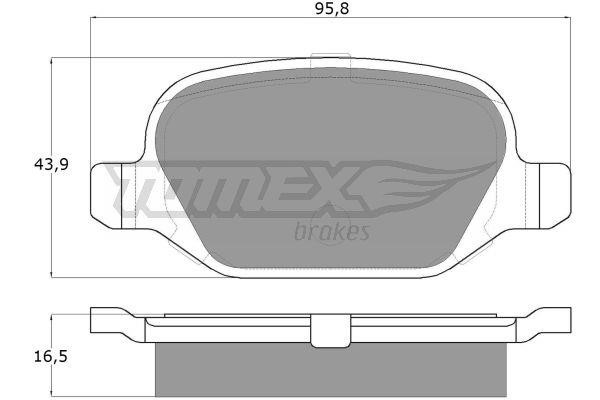 Tomex TX 12-70 Гальмівні колодки, комплект TX1270: Купити в Україні - Добра ціна на EXIST.UA!