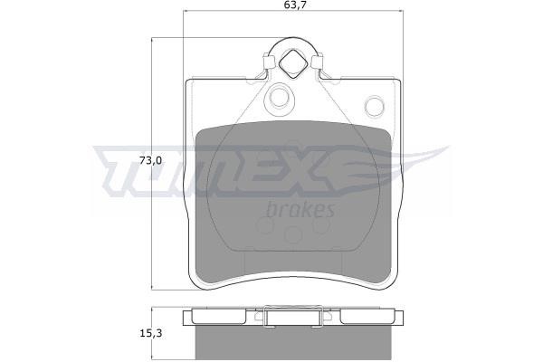 Tomex TX 12-29 Гальмівні колодки, комплект TX1229: Купити в Україні - Добра ціна на EXIST.UA!
