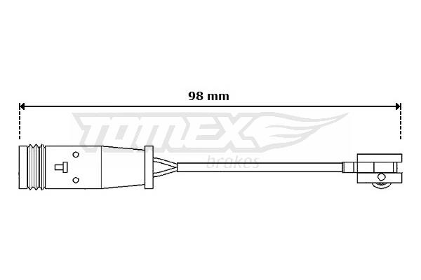 Tomex TX 30-64 Датчик зносу гальмівних колодок TX3064: Купити в Україні - Добра ціна на EXIST.UA!
